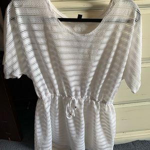 White dress or beach cover up
